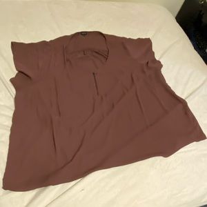 Torrid Purple Wind Georgette Zip top size 6